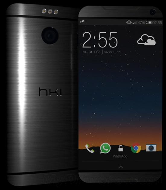 HTC全金屬新旗艦M9概念機：弧形拉絲帥