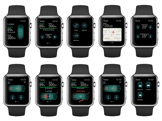 用Apple Watch操控特斯拉，真的可以！