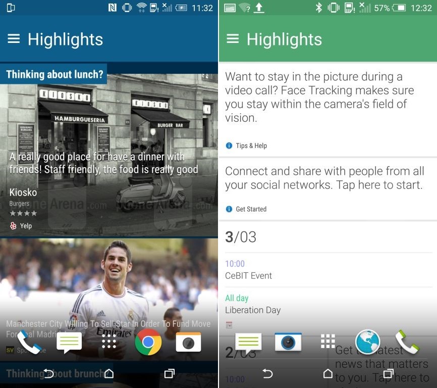 忽略四下巴，看看HTC One M9界面如何