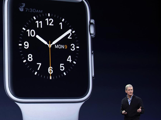 蘋果股價(jià)在Apple Watch發(fā)布后小幅收漲