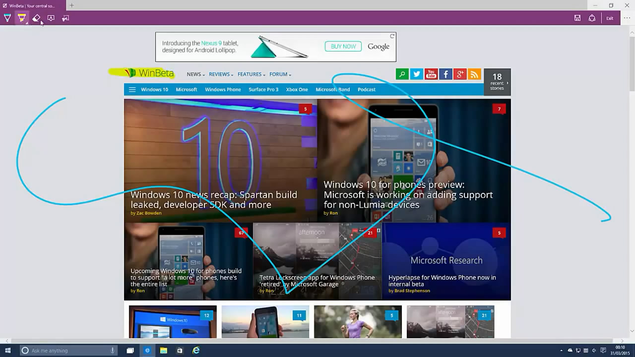 Windows 10新預覽版上手，終于玩上斯巴達瀏覽器了