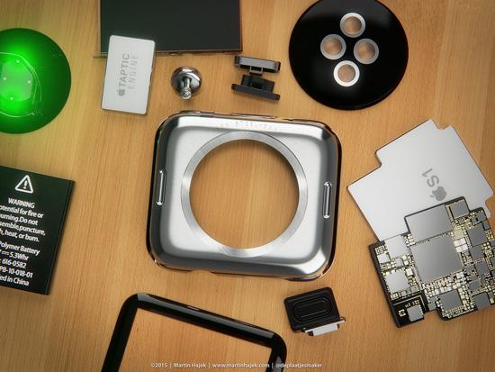 小身材大拳頭！Apple Watch拆解渲染圖賞