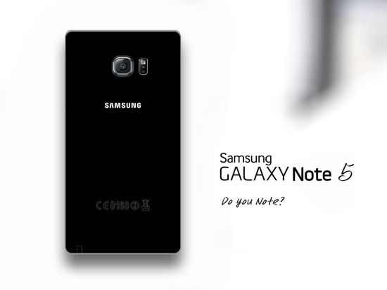 無邊框+f1.8大光圈 三星Note 5概念圖曝光