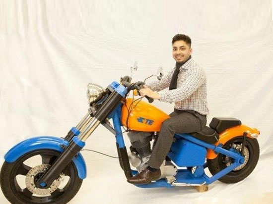 全球首輛3D打印摩托車(chē) 時(shí)速僅24公里