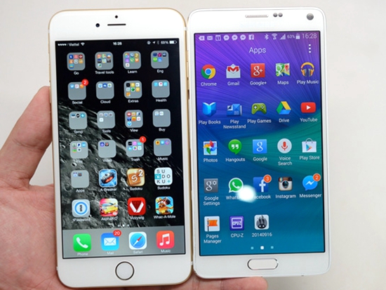 Galaxy Note擊敗iPhone 6成美國人新寵