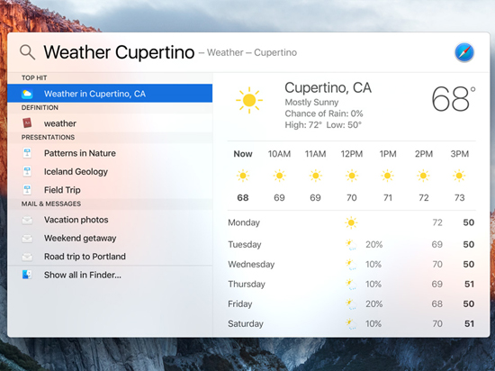 蘋果發(fā)布新版OS X El Capitan 秋季免費(fèi)更新