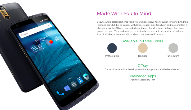 原來(lái)是它！中興旗艦Axon國(guó)行版7月21日發(fā)布