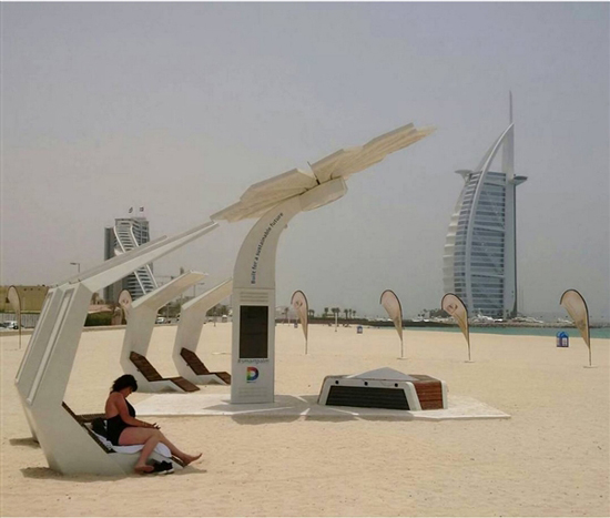 有錢任性！迪拜打造能發(fā)WIFI和充電的棕櫚樹