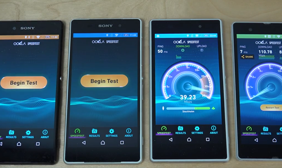 視頻：索尼XPERIA Z/Z1/Z2/Z3+上網(wǎng)性能比拼