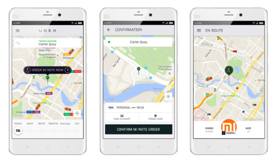 小米也玩高大上，勾搭Uber賣Note