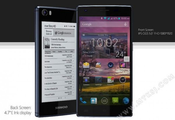 國產(chǎn)也有雙屏手機(jī)了,背面是4.7寸E-ink屏