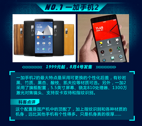 Top10：屌絲土豪全覆蓋，7月新機(jī)一圖看