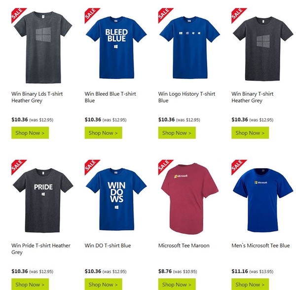 微軟變身優(yōu)衣庫？海量Win10 T恤上架！