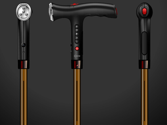 Nice care智能拐杖，時(shí)刻照顧老人安全