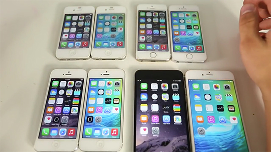 視頻：iOS 9比iOS 8快？iPhone 4s/5/5s/6速度對(duì)比