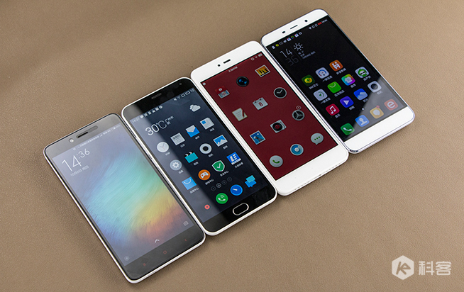 千元機對比評測：紅米Note2/堅果手機/魅藍note2/大神Note3