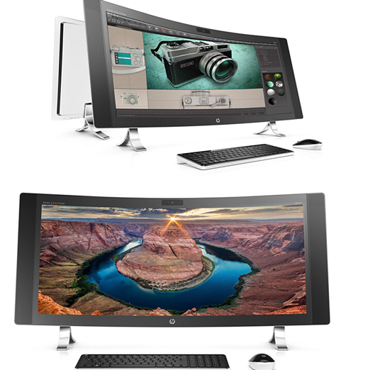 完勝LG！惠普推超寬廣曲面屏一體機(jī)