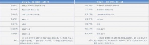 國行版要來了！Lumia 950/950XL登陸工信部
