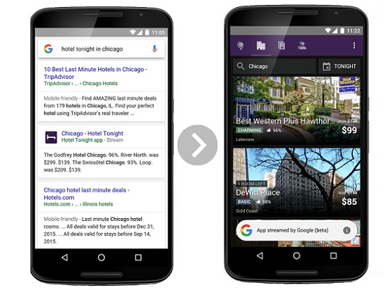 贊！谷歌新技術(shù)：APP不用下載也能使用