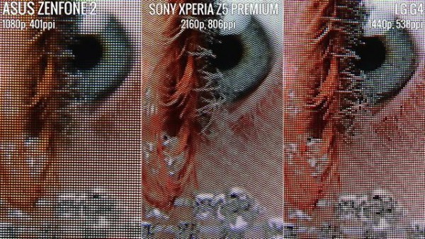 測試結(jié)果：索尼Z5 Premium的4K屏幕沒啥卵用？