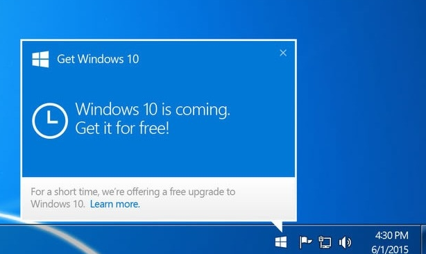 微軟成惡霸，強(qiáng)行提升升級Win 10還關(guān)不掉