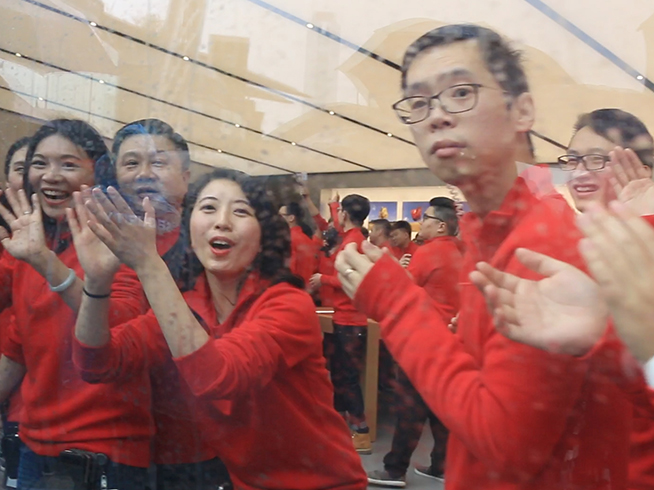 視頻：Apple Store開業(yè) 廣州果粉到底有多high