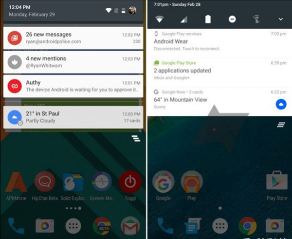 安卓7.0官方截圖首曝！通知欄不一樣了