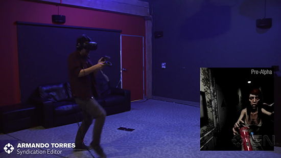 膽小者勿進？妹子用VR頭盔玩《鬼影實錄》被嚇到尖叫