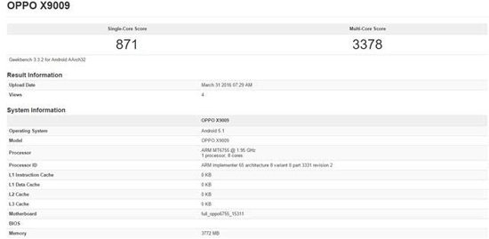 OPPO Find 9曝光，旗艦機(jī)僅配聯(lián)發(fā)科P10？