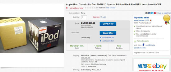 物以稀為貴！iPod classic停產(chǎn)后價格可抵一套房