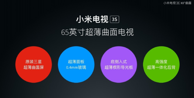 年輕人的第一臺曲面電視？小米電視3S發(fā)布