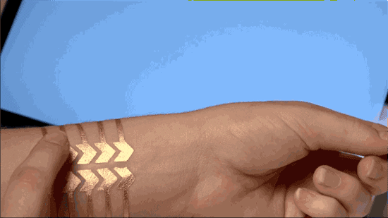 酷炫智能紋身貼 遠程操控你的手機