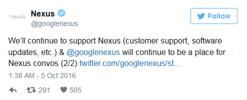 再見Nexus！谷歌將繼續(xù)支持軟件更新