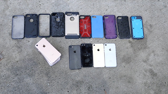 誰最靠譜？iPhone 7保護(hù)套15米跌落測試