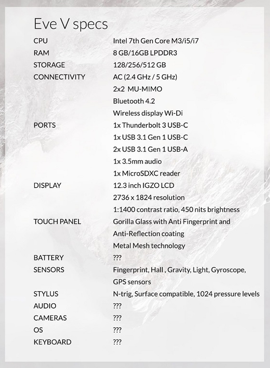 買不起Surface Pro 4？眾包Eve V也許適合你