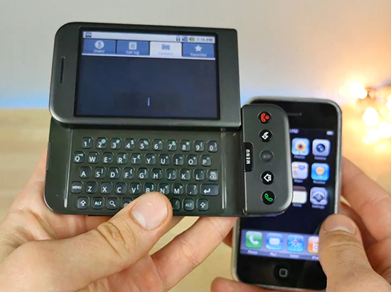 第一代iPhone對(duì)比第一代安卓：誰抄誰了？