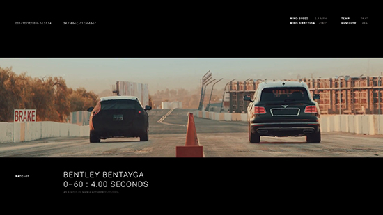 法拉第未來首款量產(chǎn)車測(cè)試：特斯拉遭秒殺