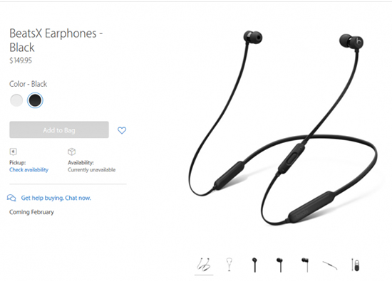 1188元蘋果BeatsX現(xiàn)已上架，本月正式開售！