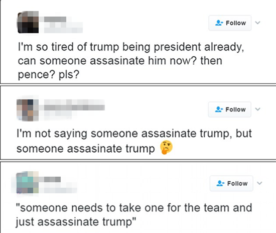 推特驚現(xiàn)1萬(wàn)多條“刺殺特朗普”推文，已有人受指控