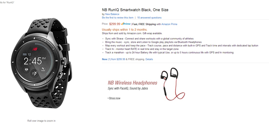 299美元！ New Balance首款智能手表正式發(fā)售