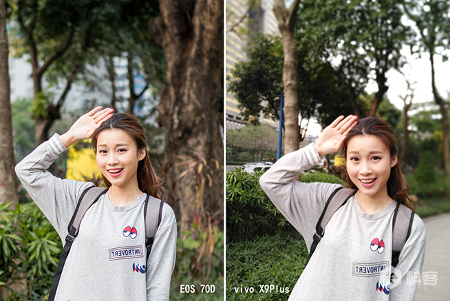 手機(jī)雙攝贏單反？vivo X9Plus自拍VS佳能70D