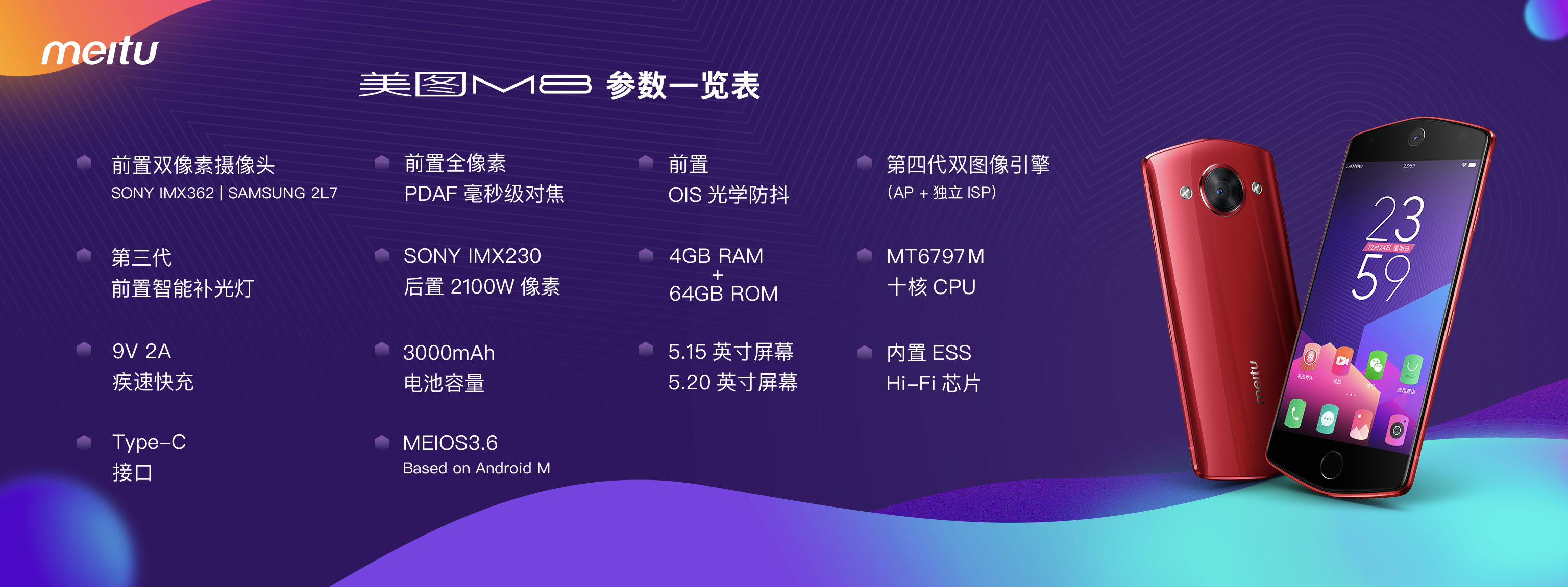 人工智能+個性定制，六曲面美圖M8發(fā)布