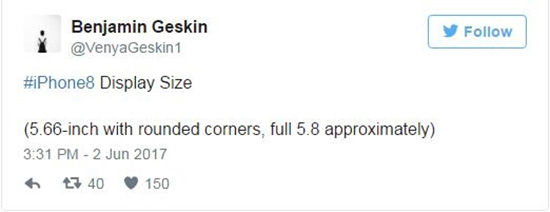 讓人放心的iPhone 8設(shè)計圖泄漏：5.66寸屏 背后無指紋