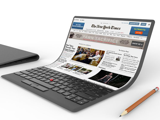 可彎曲筆記本要來了？聯(lián)想這次又畫了好大的餅