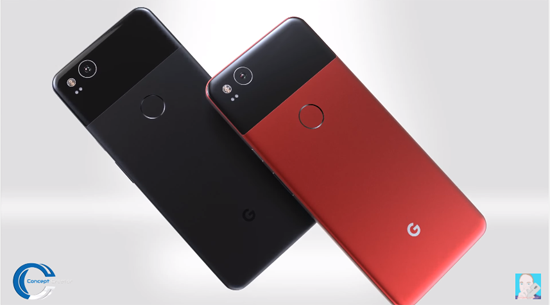 谷歌Pixel 2 XL渲染視頻曝光：首發(fā)安卓8.0+多彩配色