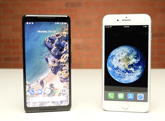 iPhone 8 Plus對(duì)比Pixel 2 XL：親兒子速度沒(méi)有很快啊