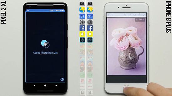 iPhone 8 Plus對(duì)比Pixel 2 XL：親兒子速度沒(méi)有很快啊