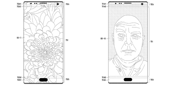 三星真全面屏新專利曝光：開孔可隱藏，顏值比蘋果劉海屏高太多！