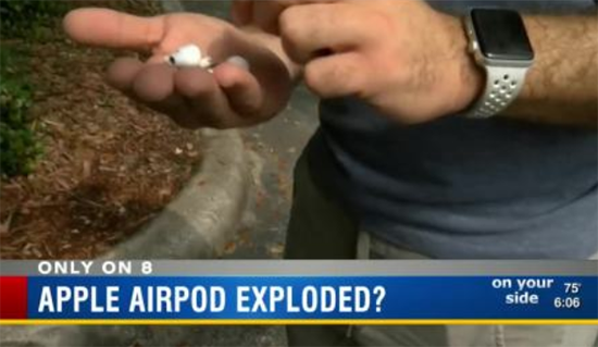 電池又要背鍋? 蘋果AirPods耳機突然冒煙嚇壞用戶