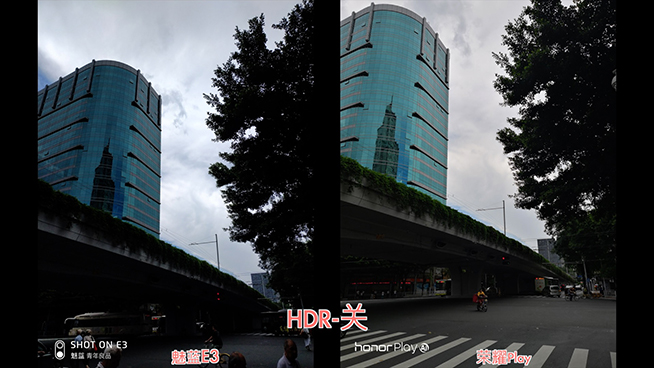 魅藍(lán)E3拍照性能對比榮耀Play：要媲美旗艦 還有差距